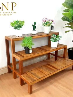ชั้นวางของไม้เบญพรรณ