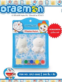EPLT-0042 ปูนปั้นระบายสี DORAEMON โหลละ 235 บาท 12 ชิ้น
