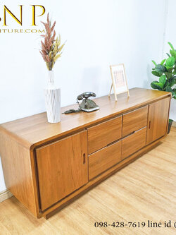 ไซด์บอร์ดวาง ทีวี รุ่น เมย่า ( 2 บานเปิด 4 ลิ้นชักกลาง )