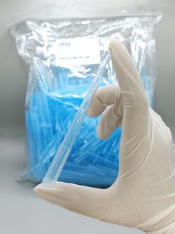 Tip blue long 1000 ul, ทิปฟ้าแบบยาวขนาด 1000 ไมโครลิตร ,500ชิ้น/ถุง