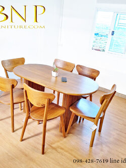 ชุดโต๊ะทานข้าว 6 ที่นั่ง รุ่น เมริด้า