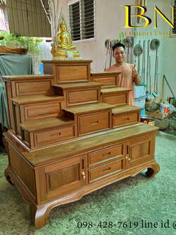 โต๊ะหมู่ไม้สัก รุ่น วันวิสา