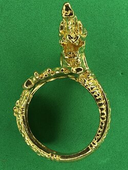 แหวนพญานาค 1เศียร 1ขด ฟรีไซต์ปรับขนาดได้ | ของนำโชค แหวนพญานาคนาคราช แหวนพญานาคลงยา พญานาค