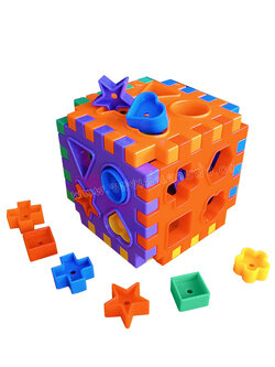 ของเล่นเด็ก กล่องหยอดบล็อครูปทรงสร้างสรรค์