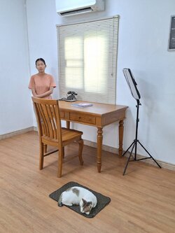 โต๊ะทำงานขากลึง ขนาด 1.2 เมตร