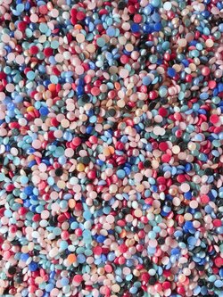 SKU-00577 เรซิ่นครึ่งวงกลมคละสี ขนาด 3mm