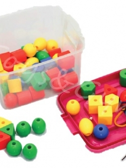 ร้อยเชือกลูกปัดเม็ดใหญ่