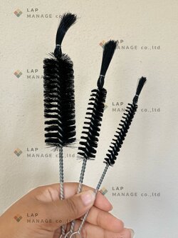 แปรงล้างขวด, แปรงล้างหลอด, ที่ล้างขวด, Test Tube Brushes size S,M,L