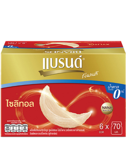 แบรนด์ รังนกแท้ สูตรไซลิทอล น้ำตาล0% 70 มล. (แพ็คละ6ขวด)