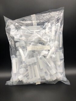 หลอดเลี้ยงเชื้อ แบบมีฝาปิด Culture Tube with cap 12x75,17x100 mm.,PPและPS (ขายยกลัง)