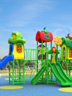 MiT-โรงงานผลิตเครื่องเล่นสนามกลางแจ้ง ชุด Cartoon House series Model TG-S3131