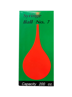 Syring ball No.7 200 cc. ลูกยางดูดน้ำมูก