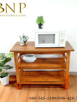 ชั้นวางของไม้สัก ราคาถูก 1