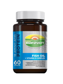 Banner fish oil + vitamin B complex 60's