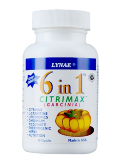 Lynae 6 in 1 citrimax (garcinin) 60 capsules