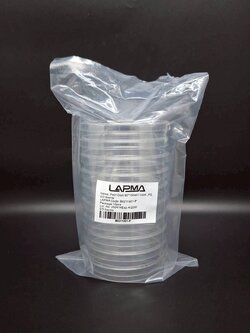 จานเพาะเชื้อ ขนาด 90x15 มม , Petri dish 90x15 mm , พลาสติก LAPMA 500 คู่ต่อลัง (สำหรับงาน Medical)