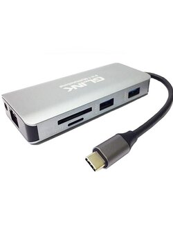 ตัวแปลงUSB TYPE-C TO HDMI VGA 9 IN 1 Multifunction ; GLINK / GL022