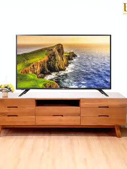 ไซด์บอร์ดวางทีวีโมเดิร์นไม้สัก 2 เมตร รุ่น บรีดดริ้ง ฮาร์ท