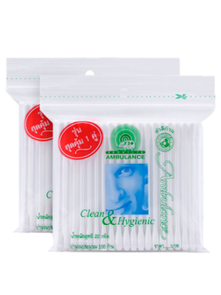 ไม้ปั่นหู ตรารถพยาบาล (100 ก้าน x 2 ห่อ)