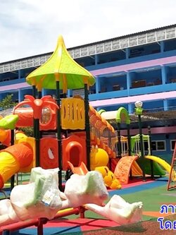 ภาพผลงานการขายส่ง-เครื่องเล่นสนามกลางแจ้ง ชุดโดมหอคอยมหัศจรรย์ (Amazing Dome)