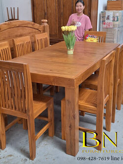 โต๊ะทานข้าว 8 ที่นั่ง รุ่น สุดประหยัด