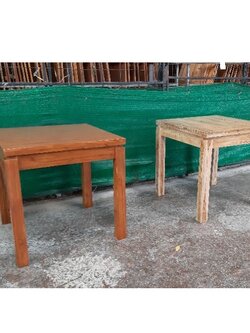 โต๊ะไม้สัก 80×80×80 ซม.