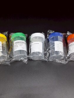 Specimen 60 ml , sample Container sterile/non-sterile , กระปุกเก็บตัวอย่างปัสสาวะ 60 มิลลิลิตร (ขายยกลัง/500ชิ้น)