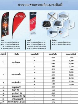 ราคาธงชายหาดพร้อมงานพิมพ์ ป้ายธงญี่ปุ่น แบบสี่เหลี่ยม แบบปีกนก แบบหยดน้ำ