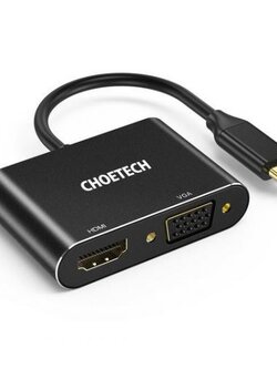 ตัวแปลง3.0 USB TO HDMI + VGA FEMALE สีดำ ; ONTEN / OTN-5201B