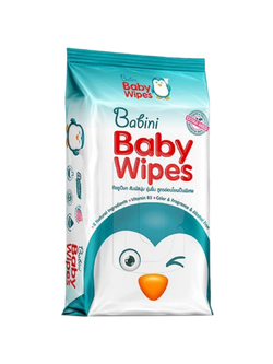 Provamed Babini baby Natural wipes ทิชชูเปียก 80แผ่น