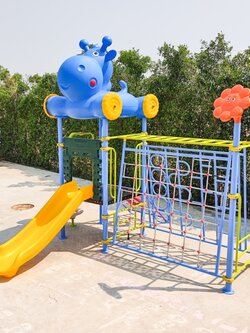 เครื่องเล่นสนามกลางแจ้งชุด Kitty and Hippo Funny House