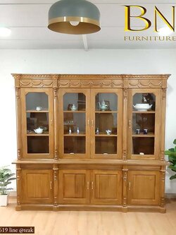 ตู้โชว์ไม้สักแท้ รุ่นโรสซี่