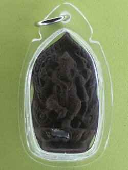 พระเครื่อง พระพิฆเนศ ฝังตะกรุด สีเงิน เนื้อแร่เหล็กน้ำพี้ เลี่ยมกรอบ พระพิฆเนศจี้ พระแท้ พระพิฆเนศแท้ จี้พระพิฆเนศ พระเครื่อง พระ พระเครื่องพระพิฆเนศ