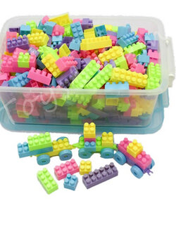 ตัวต่อสีหวานกล่องใหญ่ XL 500 ชิ้น