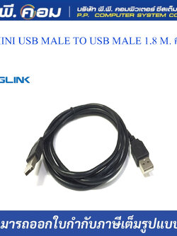 สายMINI USB MALE TO USB MALE 1.8 M. คละสี