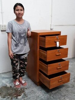 ตู้เอกสารโมเดิร์น 4 ลิ้นชัก