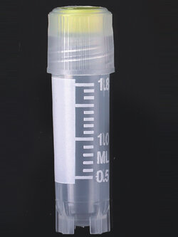 หลอดแช่แข็ง เกลียวนอก cryovial tube 2 ml ,100ชิ้น/ถุง