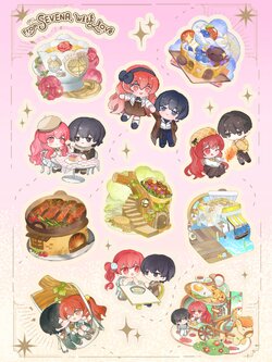 Sticker Sevena with love