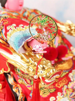 พัดเทพธิดา พัดเทวนารี พัดเจ้าแม่ พัดสำหรับองค์พระกิมซิ้น