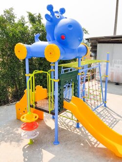 เครื่องเล่นสนามกลางแจ้งชุด Kitty and Hippo Funny House