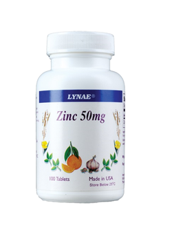 Lynae zinc 50 mg. 100 tablets