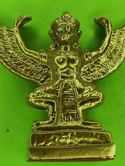 พระเครื่อง พญาครุฑ ขนาด3นิ้ว สีทอง ตั้งบูชา ครุฑ ครุฑบูชา