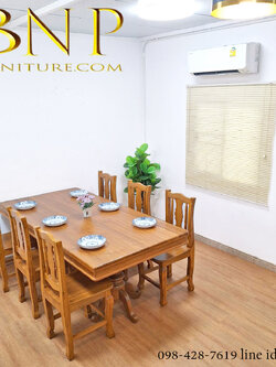 โต๊ะกินข้าว 6 ที่นั่ง รุ่นเเซมมี่