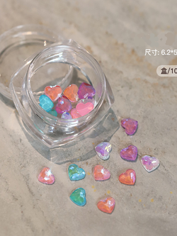 SKU-00836 หัวใจ ขนาด 5.3*6.2mm (10 อัน)