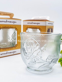 ของชำร่วยงานศพ แก้วกาแฟมีหู กล่อง "แทนคำขอบคุณ"