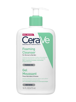 Cerave Foaming Cleanser for Normal to Oily Skin 473 ml.