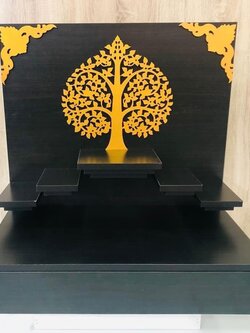 หิ้งพระแบบแขวนติดผนัง ฐานพระ 9 นิ้ว