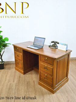 โต๊ะทำงานไม้สัก รุ่น วินเนอร์- ทู