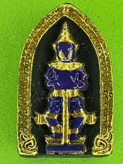 พระเครื่อง ท้าวเวสสุวรรณ เลี่ยมกรอบสีดำ แต่ง สีม่วง รุ่น แก้ปีชง รวยไม่จบ จนไม่เป็น ภัยไม่มี ท้าวเวสสุวรรณ พระแท้ ท้าวเวสสุวัณ