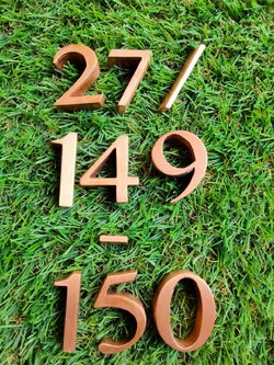 ป้ายบ้านเลขที่ อักษรโลหะ